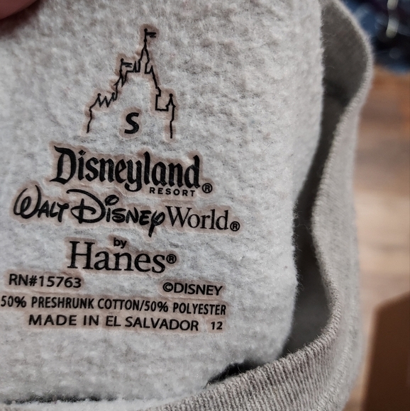 Vintage Mickey Mouse Small Sweatshirt gray L/S Crew Neck by Walt Disney Land - Picture 5 of 11